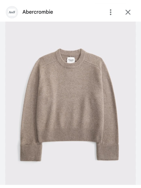 Abercrombie & Fitch Sweaters - Abercrombie & Fitch Madeline Crewneck Sweater - Taupe